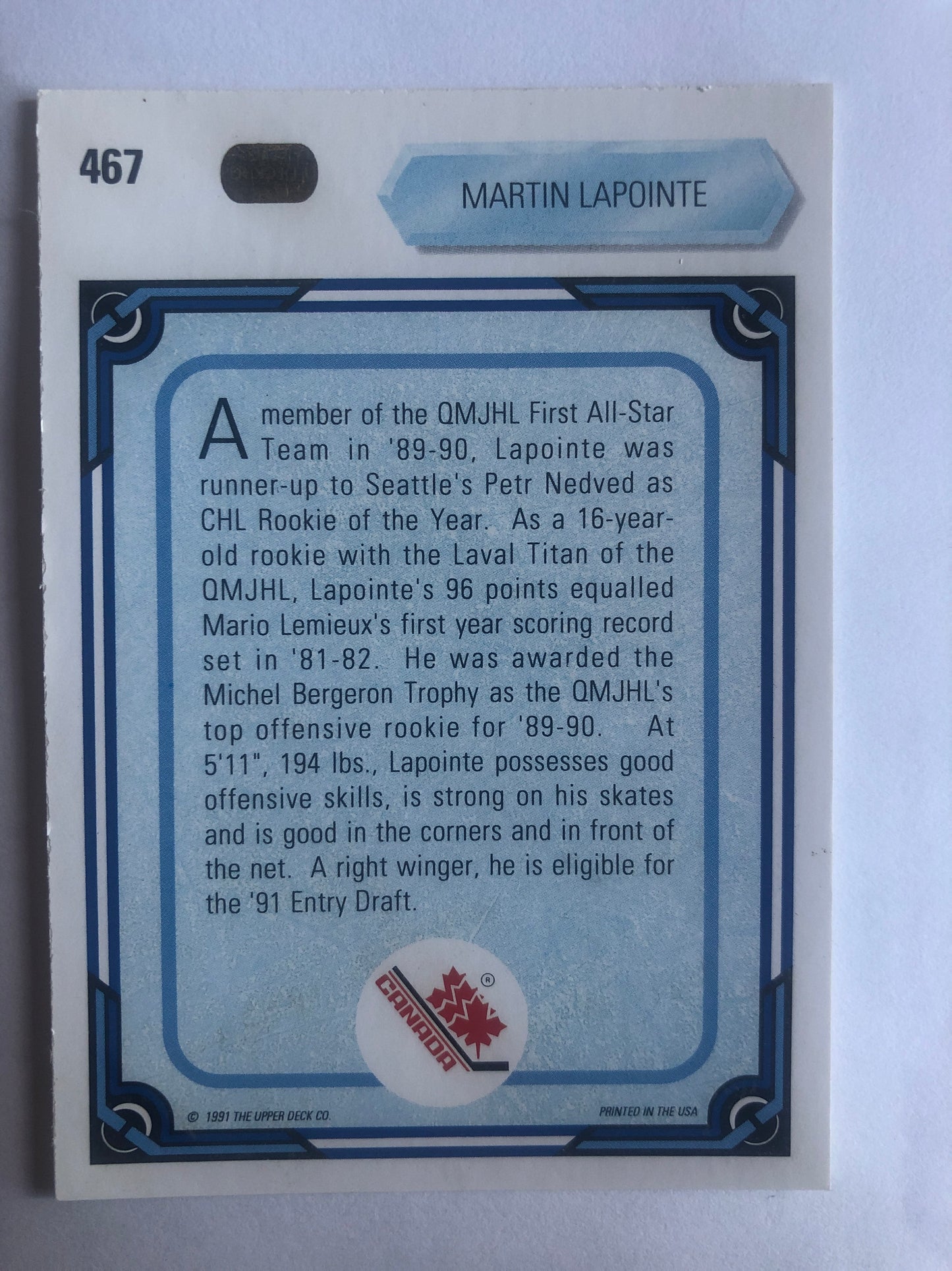Martin Lapointe #467