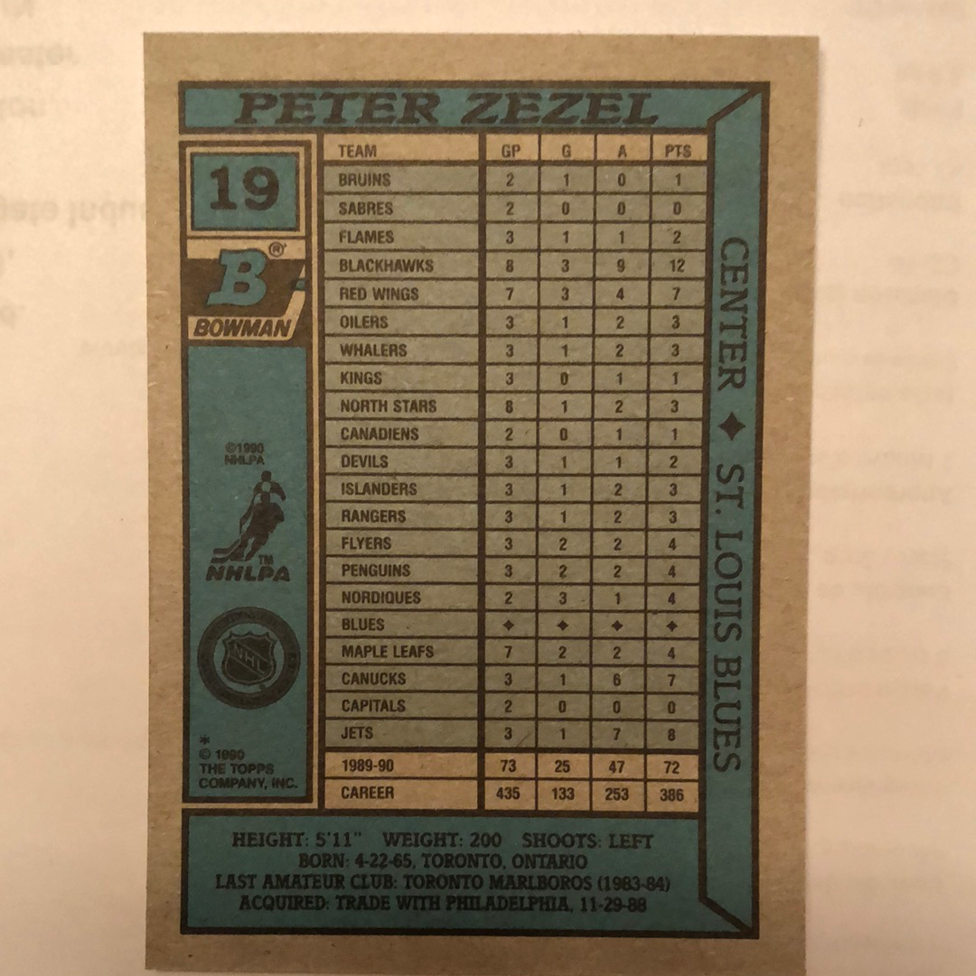 Peter Zezel #19