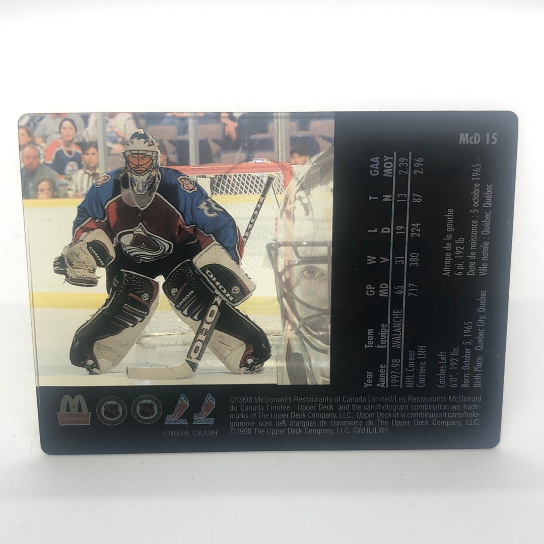 Patrick Roy McD 15