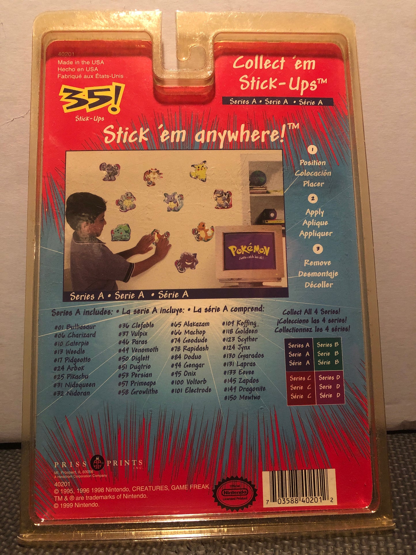 Pokemon Stick-Ups (Series A)