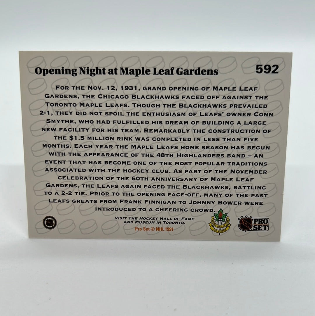 Opening Night at Maple Leaf Gardens #592