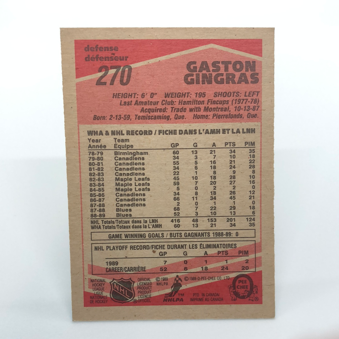 Gaston Gingras # 270