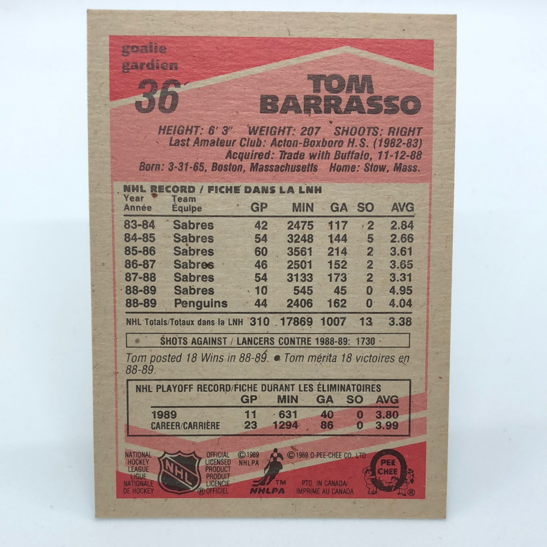 Tom Barrasso # 36