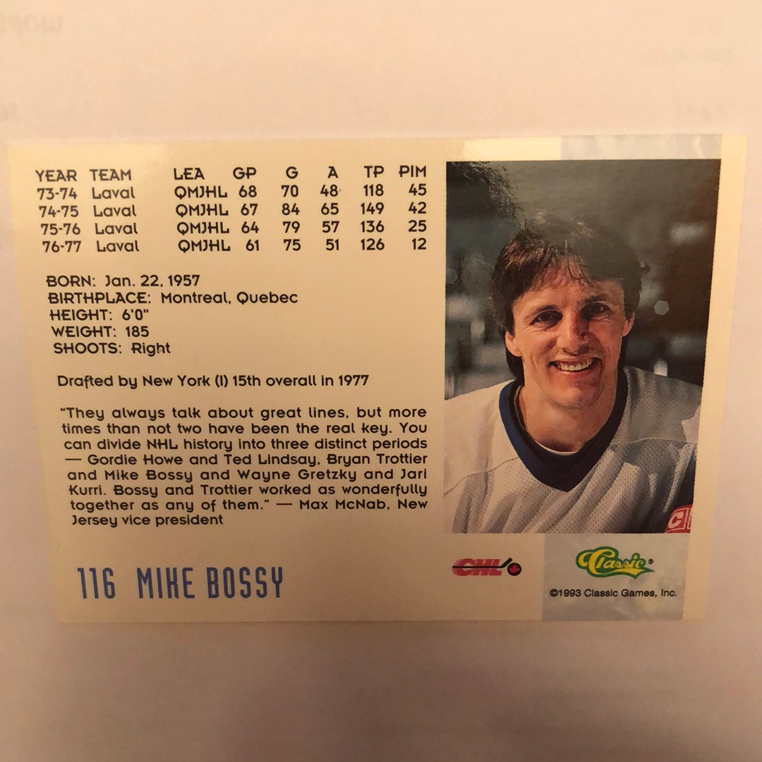 Mike Bossy #116