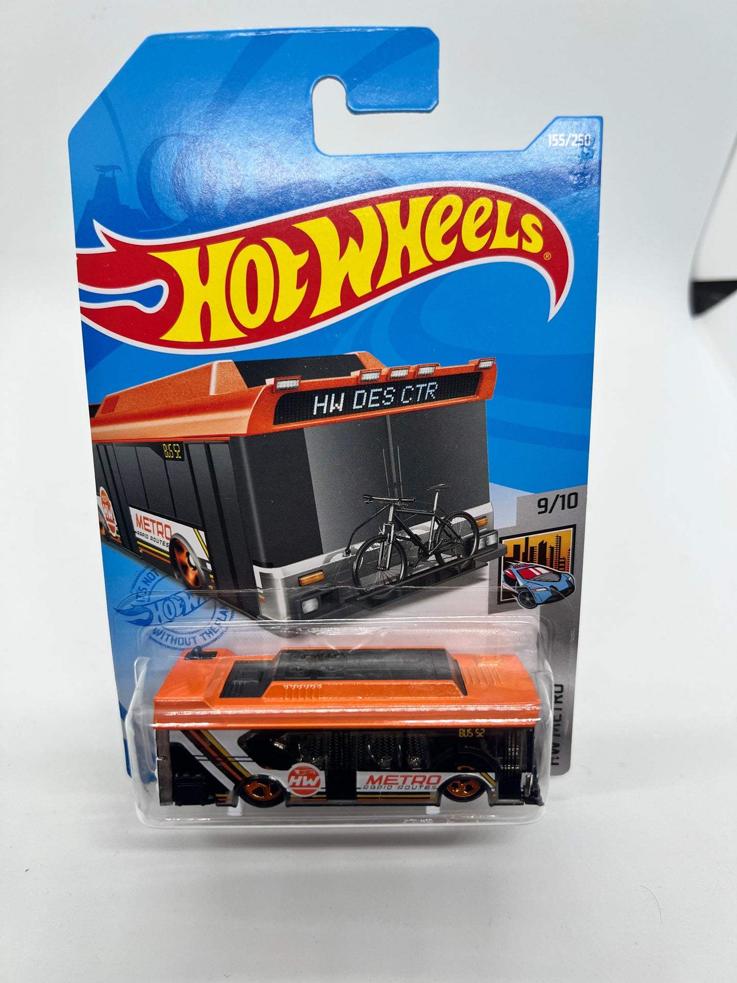 2021 Hot Wheels #155 Orange Bus Aint Fare HW Metro