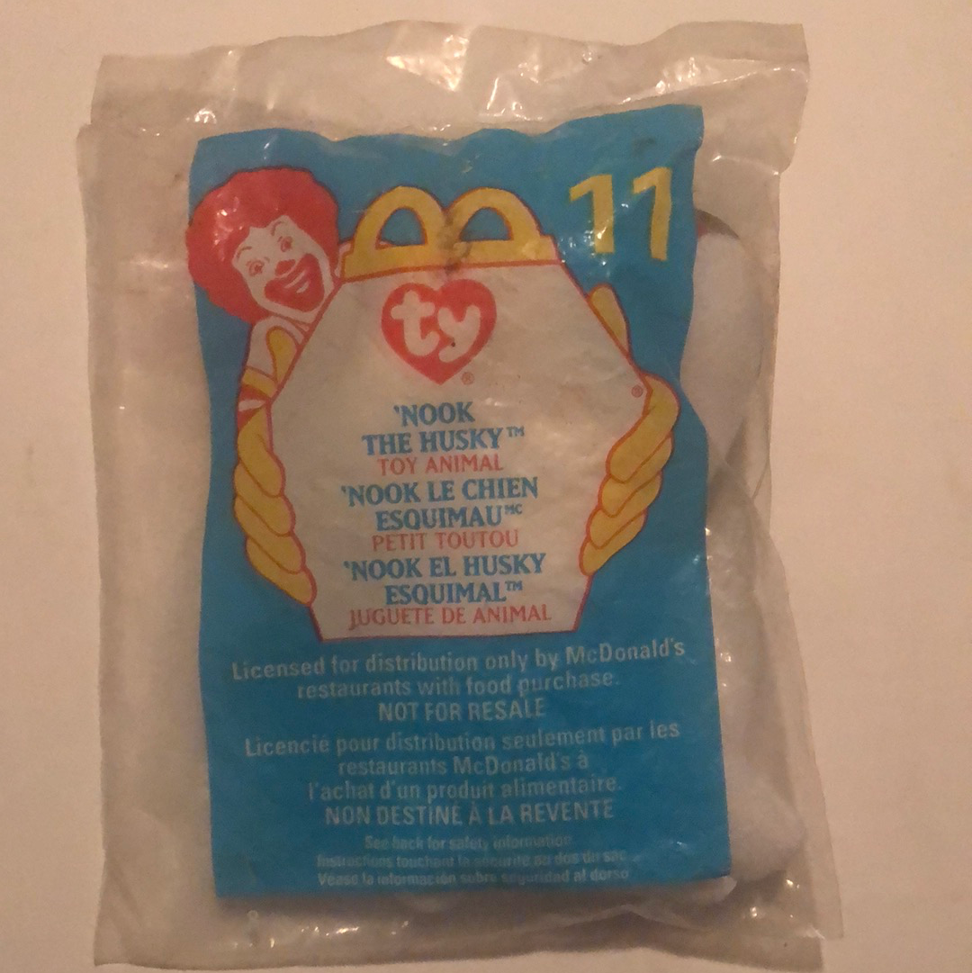 1993 TY BEANIE BABY NOOK THE HUSKY