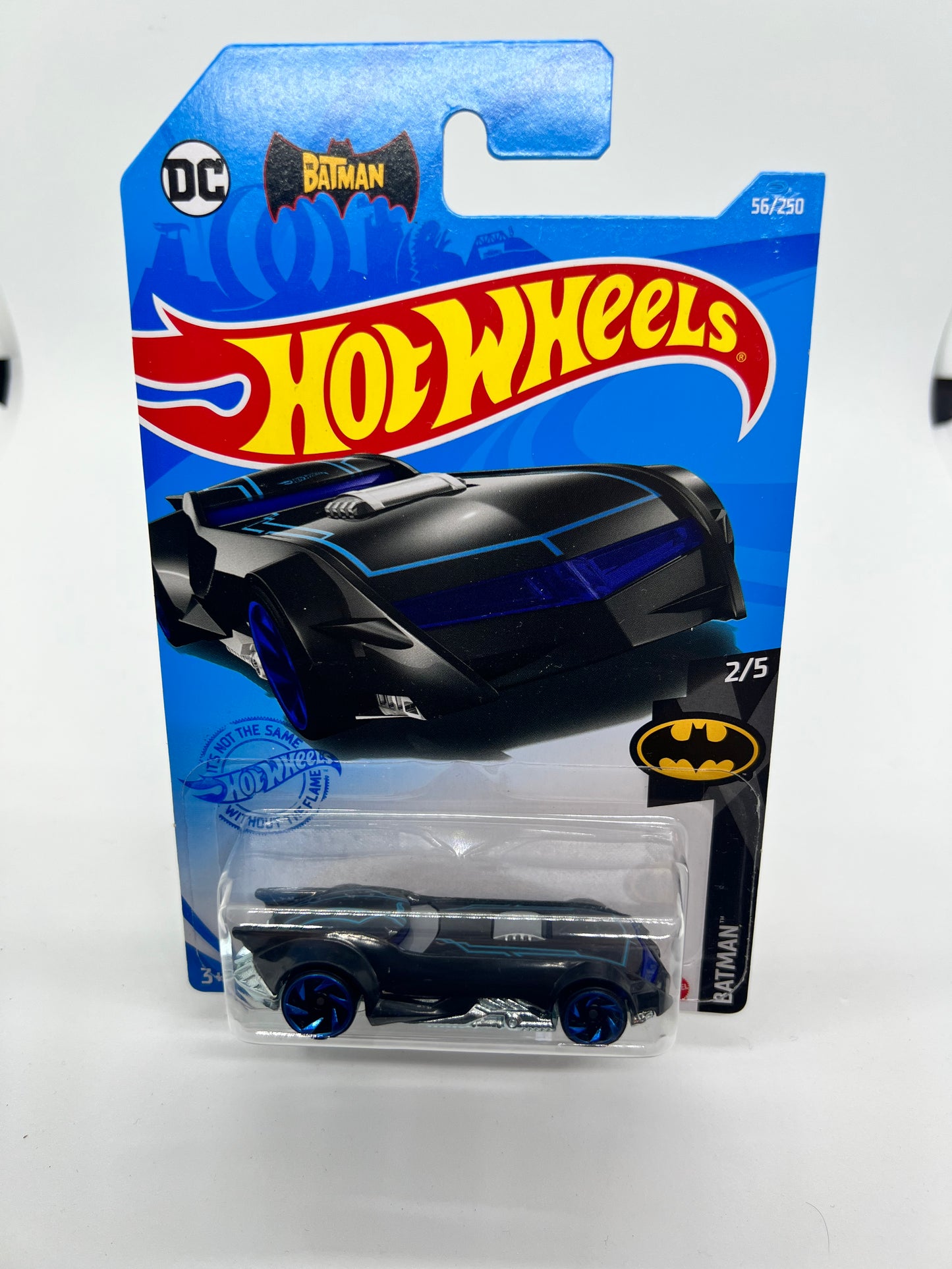 2021 Hot Wheels #56 Batman The Batman Batmobile black w/blue outlines