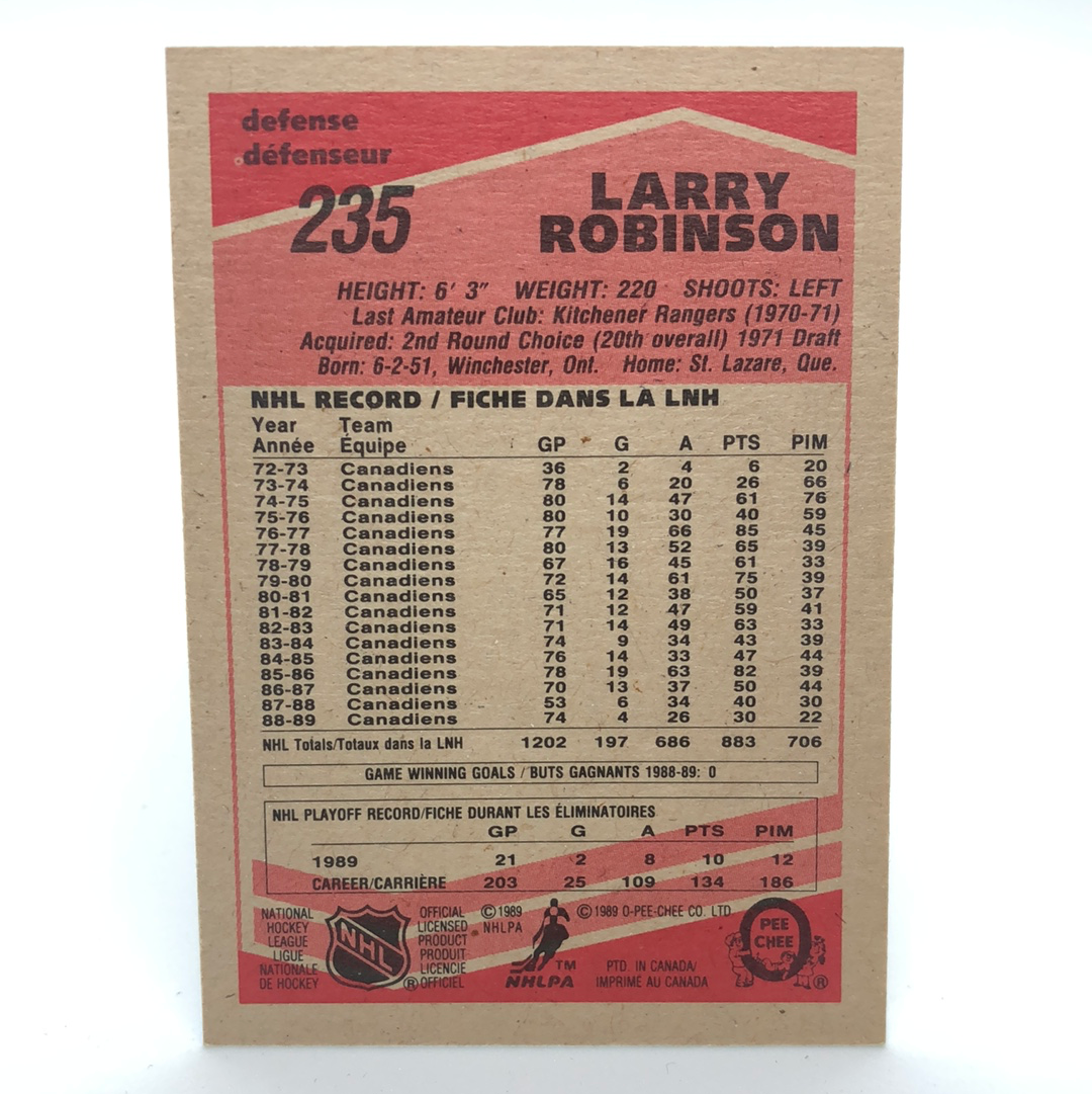 Larry Robinson # 235