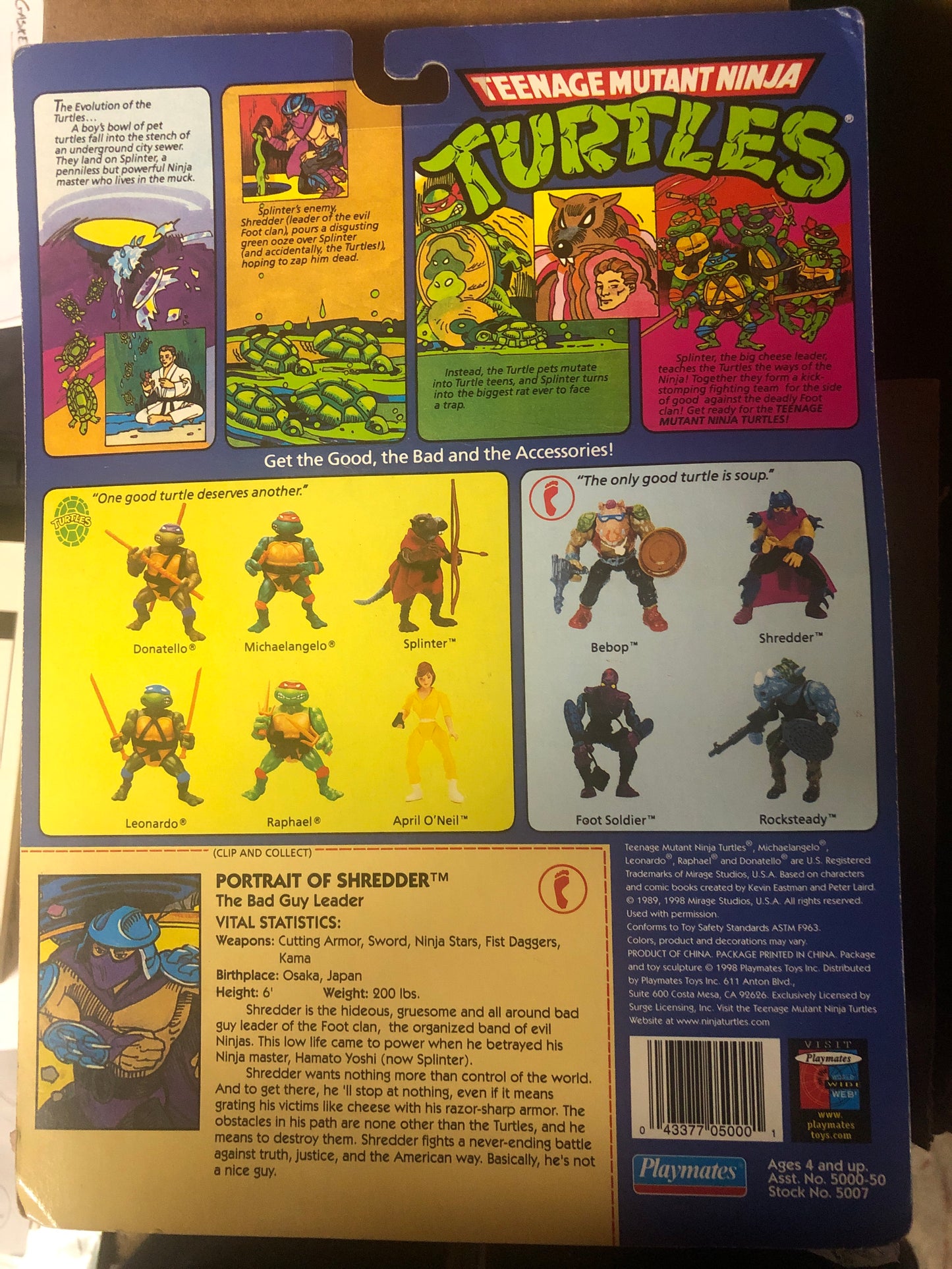 SHREDDER Teenage Mutant Ninja Turtles.