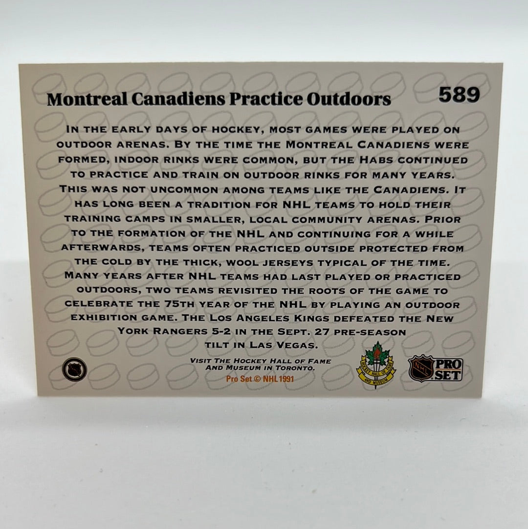 Montreal Canadiens Practice Outdoors #589
