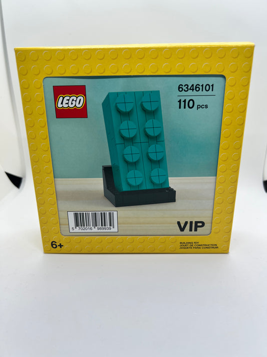 LEGO VIP premium #6346101 Teal Brick new in sealed box